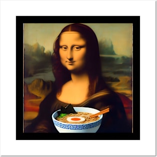 mona lisa - ramen mona lisa Posters and Art